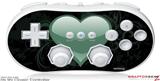 Wii Classic Controller Skin - Glass Heart Grunge Seafoam Green