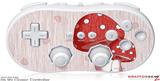 Wii Classic Controller Skin - Mushrooms Red