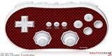 Wii Classic Controller Skin - Carbon Fiber Red
