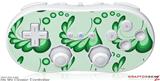 Wii Classic Controller Skin - Petals Green