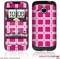HTC Droid Eris Skin Squared Fushia Hot Pink