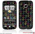 HTC Droid Eris Skin - Kearas Hearts Black