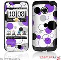 HTC Droid Eris Skin - Lots of Dots Purple on White