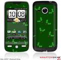 HTC Droid Eris Skin - Christmas Holly Leaves on Green