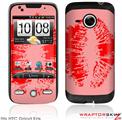 HTC Droid Eris Skin - Big Kiss Red on Pink