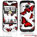 HTC Droid Eris Skin - Butterflies Red