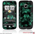 HTC Droid Eris Skin - Skulls Confetti Seafoam Green