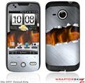 HTC Droid Eris Skin - Ripped Metal Fire