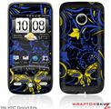 HTC Droid Eris Skin - Twisted Garden Blue and Yellow