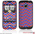 HTC Droid Eris Skin Zig Zag Red White and Blue