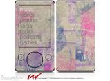 Pastel Abstract Pink and Blue - Decal Style skin fits Zune 80/120GB  (ZUNE SOLD SEPARATELY)