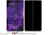 Flaming Fire Skull Purple - Decal Style skin fits Zune 80/120GB  (ZUNE SOLD SEPARATELY)