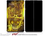 Flaming Fire Skull Yellow - Decal Style skin fits Zune 80/120GB  (ZUNE SOLD SEPARATELY)
