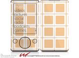 Squared Peach - Decal Style skin fits Zune 80/120GB  (ZUNE SOLD SEPARATELY)