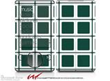 Squared Hunter Green - Decal Style skin fits Zune 80/120GB  (ZUNE SOLD SEPARATELY)