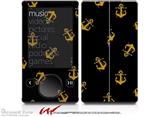 Anchors Away Black - Decal Style skin fits Zune 80/120GB  (ZUNE SOLD SEPARATELY)