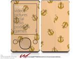Anchors Away Peach - Decal Style skin fits Zune 80/120GB  (ZUNE SOLD SEPARATELY)