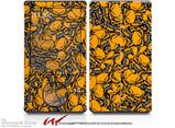Scattered Skulls Orange - Decal Style skin fits Zune 80/120GB  (ZUNE SOLD SEPARATELY)