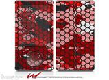 HEX Mesh Camo 01 Red Bright - Decal Style skin fits Zune 80/120GB  (ZUNE SOLD SEPARATELY)