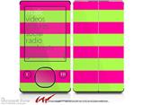 Kearas Psycho Stripes Neon Green and Hot Pink - Decal Style skin fits Zune 80/120GB  (ZUNE SOLD SEPARATELY)