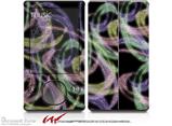 Neon Swoosh on Black - Decal Style skin fits Zune 80/120GB  (ZUNE SOLD SEPARATELY)