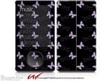 Pastel Butterflies Purple on Black - Decal Style skin fits Zune 80/120GB  (ZUNE SOLD SEPARATELY)