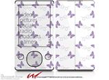 Pastel Butterflies Purple on White - Decal Style skin fits Zune 80/120GB  (ZUNE SOLD SEPARATELY)