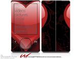 Glass Heart Grunge Red - Decal Style skin fits Zune 80/120GB  (ZUNE SOLD SEPARATELY)