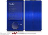 Simulated Brushed Metal Blue - Decal Style skin fits Zune 80/120GB  (ZUNE SOLD SEPARATELY)