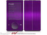 Simulated Brushed Metal Purple - Decal Style skin fits Zune 80/120GB  (ZUNE SOLD SEPARATELY)