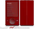 Solids Collection Red Dark - Decal Style skin fits Zune 80/120GB  (ZUNE SOLD SEPARATELY)