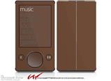 Solids Collection Chocolate Brown - Decal Style skin fits Zune 80/120GB  (ZUNE SOLD SEPARATELY)