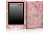 Neon Swoosh on Pink - Decal Style Skin for Amazon Kindle DX