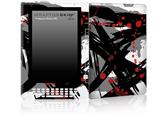 Abstract 02 Red - Decal Style Skin for Amazon Kindle DX