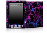 Twisted Garden Hot Pink and Blue - Decal Style Skin for Amazon Kindle DX