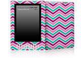 Zig Zag Teal Pink Purple - Decal Style Skin for Amazon Kindle DX