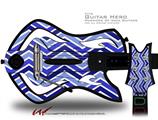  Zig Zag Blues Decal Style Skin - fits Warriors Of Rock Guitar Hero Guitar (GUITAR NOT INCLUDED)