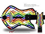  Zig Zag Rainbow Decal Style Skin - fits Warriors Of Rock Guitar Hero Guitar (GUITAR NOT INCLUDED)