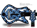  Retro Houndstooth Blue Decal Style Skin - fits Warriors Of Rock Guitar Hero Guitar (GUITAR NOT INCLUDED)