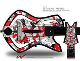  Sexy Girl Silhouette Camo Red Decal Style Skin - fits Warriors Of Rock Guitar Hero Guitar (GUITAR NOT INCLUDED)