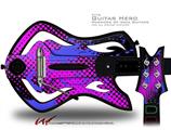  Halftone Splatter Blue Hot Pink Decal Style Skin - fits Warriors Of Rock Guitar Hero Guitar (GUITAR NOT INCLUDED)