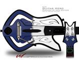  Ripped Colors Blue White Decal Style Skin - fits Warriors Of Rock Guitar Hero Guitar (GUITAR NOT INCLUDED)