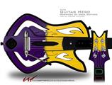  Ripped Colors Purple Yellow Decal Style Skin - fits Warriors Of Rock Guitar Hero Guitar (GUITAR NOT INCLUDED)