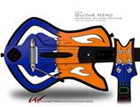  Ripped Colors Blue Orange Decal Style Skin - fits Warriors Of Rock Guitar Hero Guitar (GUITAR NOT INCLUDED)