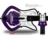  Ripped Colors Purple White Decal Style Skin - fits Warriors Of Rock Guitar Hero Guitar (GUITAR NOT INCLUDED)