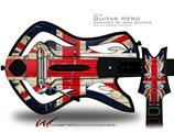  Painted Faded and Cracked Union Jack British Flag Decal Style Skin - fits Warriors Of Rock Guitar Hero Guitar (GUITAR NOT INCLUDED)