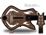  Anchors Away Chocolate Brown Decal Style Skin - fits Warriors Of Rock Guitar Hero Guitar (GUITAR NOT INCLUDED)