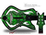  Scattered Skulls Green Decal Style Skin - fits Warriors Of Rock Guitar Hero Guitar (GUITAR NOT INCLUDED)