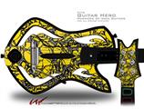  Scattered Skulls Yellow Decal Style Skin - fits Warriors Of Rock Guitar Hero Guitar (GUITAR NOT INCLUDED)