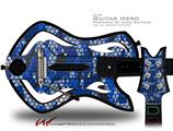  HEX Mesh Camo 01 Blue Bright Decal Style Skin - fits Warriors Of Rock Guitar Hero Guitar (GUITAR NOT INCLUDED)